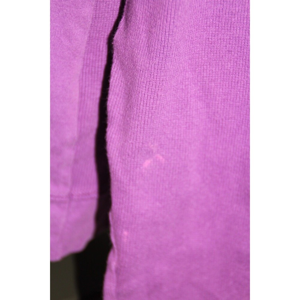 Life Is Good Size L Women's Purple 100% Cotton V Neck Long Sleeve Casual Top - Picture 6 of 10